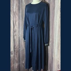 NWT Go Couture Belted Blue Dress XL